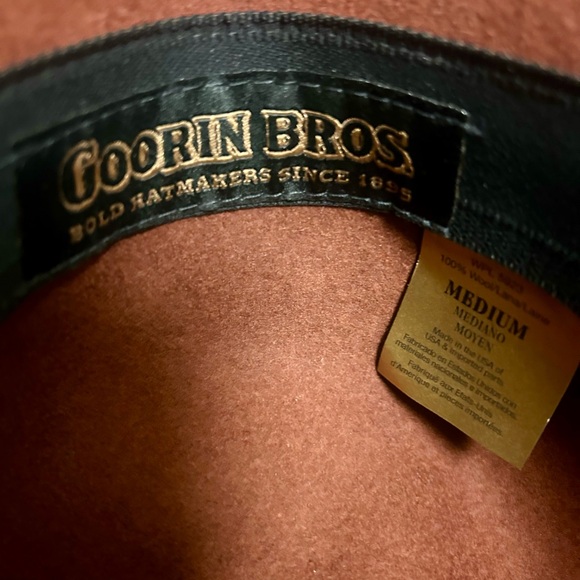 Goorin Bros Rust 100 % Wool Cloche Hat with Olive Ribbon Bow main image 4